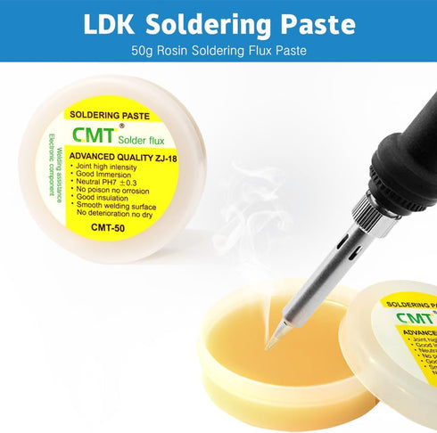 LDK Soldering Iron Kit, Electric Gun Welding Tools with ON/OFF Switch, 30g Solder & 5pcs Tips