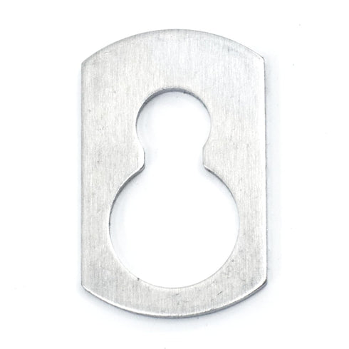 Monster Fastener 1/4" x 11/32" x 5/8" Aluminum Key Hole Washers for Hurricane Shutters