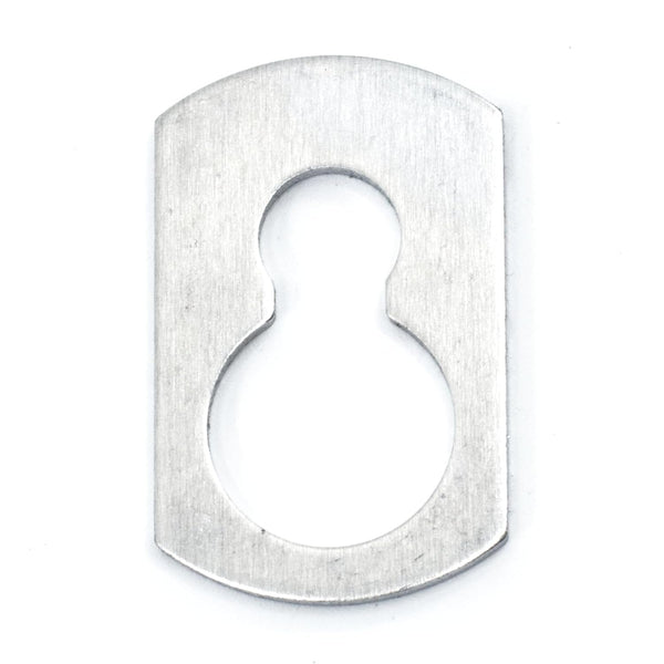 Monster Fastener 1/4" x 11/32" x 5/8" Aluminum Key Hole Washers for Hurricane Shutters