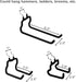 FRIMOONY 12 PCS Heavy Duty Pegboard Hooks for Organizing Various Tools, Compatible with 1/4 Inch Pegboard, Black