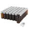 10ml Amber Glass Vials with Screw Caps and Plastic Stoppers, Leak-Proof Small Brown Liquid Sample Vial, 50PCS