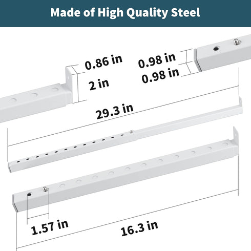 16.3-29.3 Inch(2 ZhouDaShu Adjustable Window Security Bars (Steel), Window Locks Bars Inside for Prevent Burglary