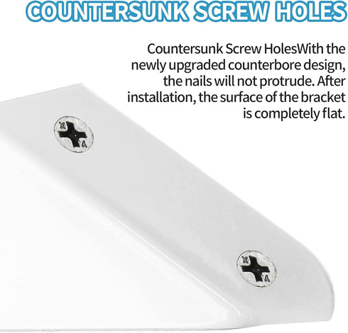 12 Pcs Corner Bracket Metal Corner Brace, Cabinet Countertop Brackets for Wood Chair, Box, Desk (White)