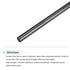 MECCANIXITY Carbon Fiber Rod, 10mm x 450mm for RC Plane DIY Tool, Pack of 2