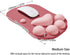 Cat Paw Ergonomic Mouse Pad with Wrist Support, Silicone Gel Mouse Mat, Cute Kawaii Design for Home/Office/Gaming, Wine