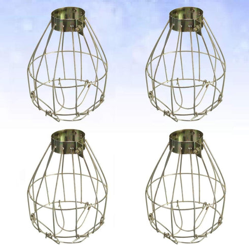 Bulbs 4Pcs Bulb Heat Lamp Bathroom Ceiling Fan Cover Vintage Light Cage Hanging Lamp Cover Industrial Lamp Cover