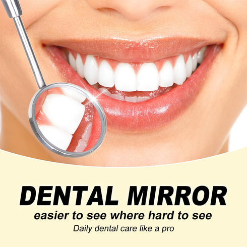G.CATACC Dental Mirror, Stainless Steel Dentist Tool for Teeth Cleaning Mouth Inspection Mirror with Storage Box