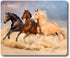 Mouse Pad with Group of Horses Galloping in Sand, Non-Slip Rubber Computer Mousemat