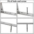 Luomorgo 16 5" 3", Pcs L Shaped Brackets for Shelves - Heavy Duty Stainless Steel Decorative Corner Brace Joint Right