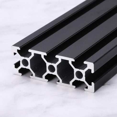 uxcell T Slot 2060 Aluminum Extrusion Profile 150mm x 60mm Anodized Black Linear Rail for 3D Printer, CNC, DIY