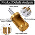4pcs Wood Plug Hole Titanium Coated Cutter Drill Bits Set - 1/4" 3/8" 1/2" 5/8" Cutting Dowel Power Woodworking