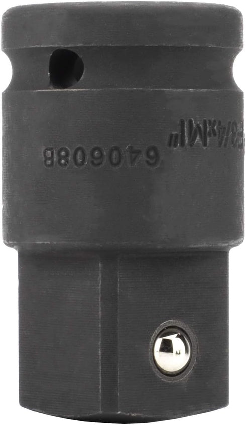 Genius Tools 3/4" Drive Impact Adapter with Steel Ball, 3/4"F 1"M, Cr-Mo Steel