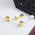 CustomyLife 3Pcs 2-in-1 Cable Anchors for Desk, Gun Metal Cord Anchors Holder Aluminum Wire Organizers Adhesive