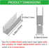 20 neon Rope Light Clips - Piece High - Quality Aluminum Neon Light Clips Kit Made of Durable Aluminum, Waterproof