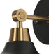 classy leaves Sconces Wall Lighting, Black and Gold Modern Bedroom Wall Sconces Indoor, Metal Wall Sconces Lights Light