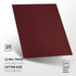 Binditek 25 Pack 12 Mil Sand-Textured Polycover, Un-Punched Plastic Binding Cover for Reports, Maroon Color