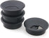 4pcs Black Desk Grommet Cable Cord Organizer, Adjustable 2 Inch Hole Cover for Office PC Desk
