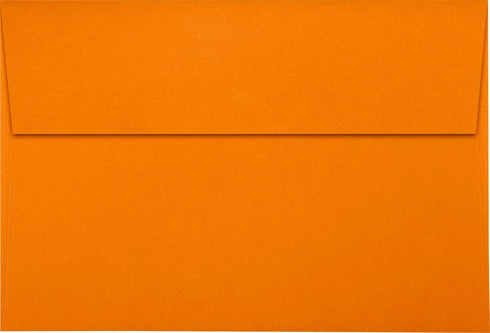 LUXPaper A10 Invitation Envelopes | Peel & Press | 6" x 9 1/2" | Mandarin Orange | 80lb. Text | 50 Qty