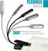 VAVOFO Rechargeable Reading Light, 7 LEDs with 9 Color Temperatures, Clip On Book Light for Reading