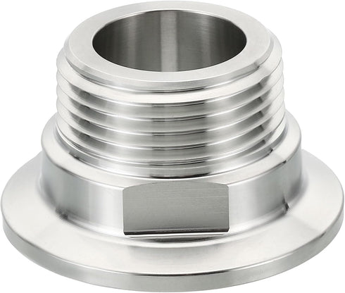 PATIKIL 1.5 Inch TC Tri Clamps Adaptor, Tri-Clover Fittings to NPT 1"