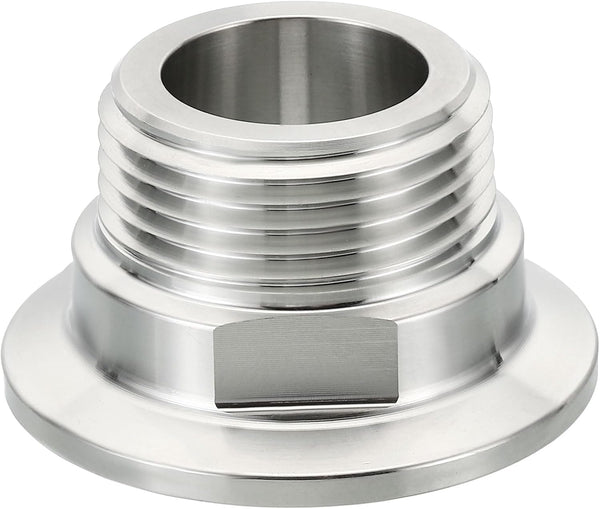 PATIKIL 1.5 Inch TC Tri Clamps Adaptor, Tri-Clover Fittings to NPT 1"