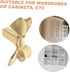 Gatuida Brass Decorative Bow Knobs for Cabinets Adorable Hardware Handles for Wardrobes Shoe Cabinets Bedside Tables