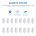 Magnetic Stir Bar Set, PTFE Stirrer Mixer with 25 Pieces, 7mm/0.2 Inch Laboratory Bar, Stir Plate Magnet Stick
