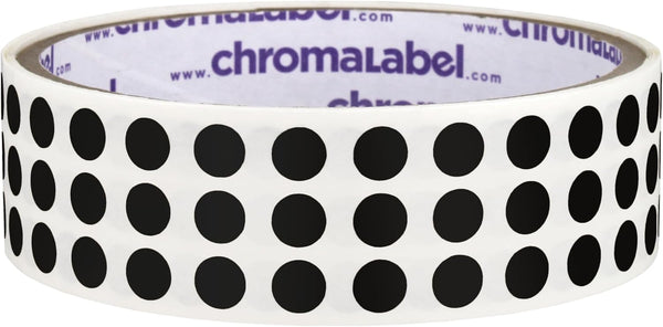 ChromaLabel 1/4 Inch Circle Sticker Labels, 1000 Colored Dots per Roll, Easy to Write On, Permanent Color Coding