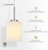 60W E26 120V Dimmable, Bulbs ASD Single Mini-Pendant Ceiling Light Fixture | Socket | LED/CFL/Incandescent Compatible