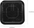 10pcs 4-compartment 550g Packing Toyvian Black Square Fruit Storage Boxes Disposable Food Storage Containers Multi-grid