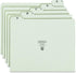 Smead Pressboard Guides, 1/5-Cut Tab (A-Z), Letter Size, Gray/Green, Set of 25