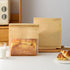 Roppolo 100 Pcs 8.6 Inch Brown Kraft Paper Bread Bags with Tin Tie,
