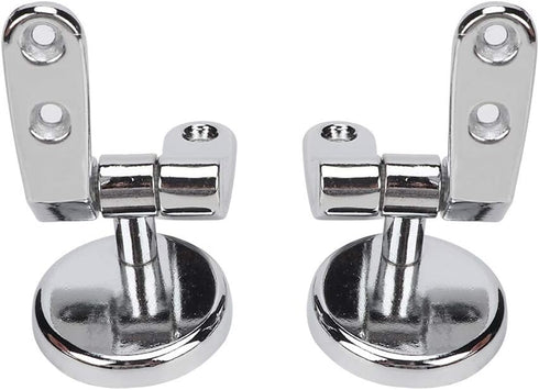 Toilet Seats Hinges, Zinc Alloy Hinge for Toilet Lid Universal Toilet Top Cover Lid Seat Fixings with Screws