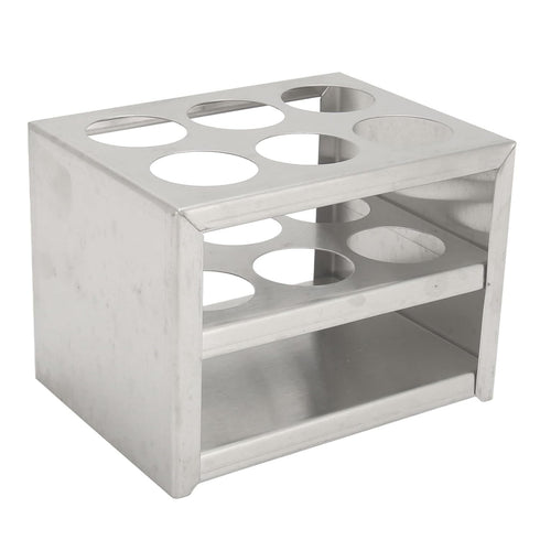 Metal Test Tube Rack, 304 Stainless Steel Holder, Sturdy Structure for Diameter 30mm Tubes