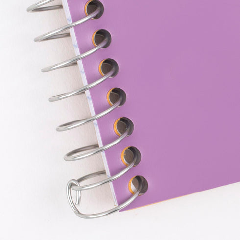 Five Star Spiral Notebook, 1 Subject, College Ruled Paper, 7" x 4-3/8", 80 Sheets, Purple