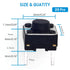 QTEATAK 20 Pcs 6mm 2 Pin Momentary Tactile Push Button Switch, Breadboard Friendly for Panel PCB