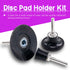 Swpeet 5 Pack 1" 2" 3" 1/4" Disc Pad Holder Kit, Universal Quick Roll On and Lock Quick Change Adapter Replacement