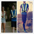 Reflective Vest Running Gear, High Visibility Elastic Adjustable Motorcycle Walking Reflective Vest for Men and Women