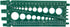 Nut, Bolt & Screw Gauge (Standard & Metric) (Coarse & Fine) Diameter, Length & Thread Pitch (Green)