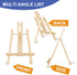 ESRICH 2 Pack 11.8" Wood Easels, Small Tabletop Display Stand for Painting, Kids Student Easels