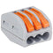 Lever Wire Connectors, Compact Splicing Electrical Connectors, 3 Conductor for Quick Connect, 50 Pack