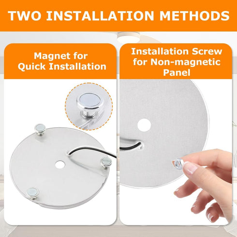 Frandilo 4inch 6000K, 18W Dimmable 120V 1800LM 1) Ceiling Fan LED Light Replacement LED Retrofit Kit Ceiling Fan Light