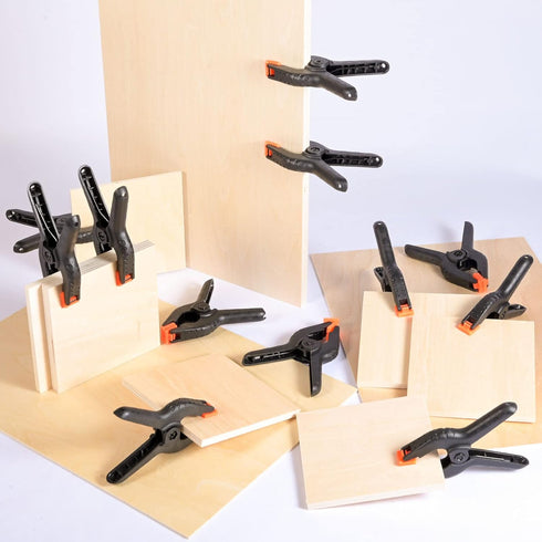 20 Packs Heavy Duty Spring Clamps, 3.5 Inch Plastic Clamps for Crafts, Woodworking, and Photography