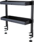 Kathring Clamp on Desk Shelf, 2 Tier Desk Extender Side Table with Adjustable