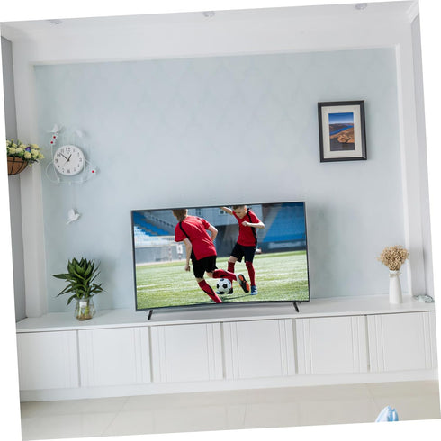 INOOMP 2 Pcs Tv Mounting Brackets for Tvs Plastic Tabletop Stand with Non Slip Base Pad for Living Room Bedroom Cabinet