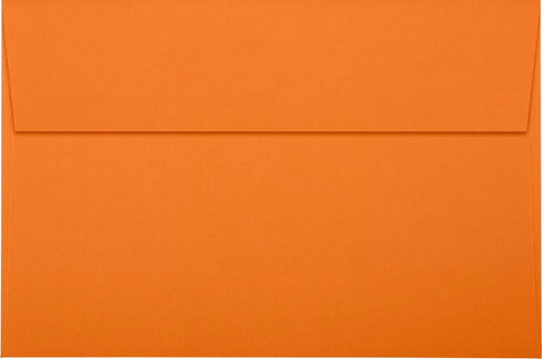 LUXPaper A9 Invitation Envelopes | 5 3/4" x 8 3/4" | Mandarin Orange | 80lb. Text | 50 Qty