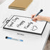 Small Dry Erase Whiteboard for Wall, 16" x 12" Hanging White Board with Handle, Portable Aluminum Frame Magnetic Surface Hang Message Memo Board & 2 Markers for Office Home Kitchen Dorm School by Sliandtelly