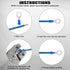 Glarks 360pcs Quick Disconnect Electrical Insulated Spade Fork Ring Solderless Crimp Terminals Connectors Assortment