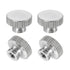 uxcell Knurled Thumb Nuts - 4Pcs M3 x D11mm x H7mm Stainless Steel Round Knobs for 3D Printer Parts