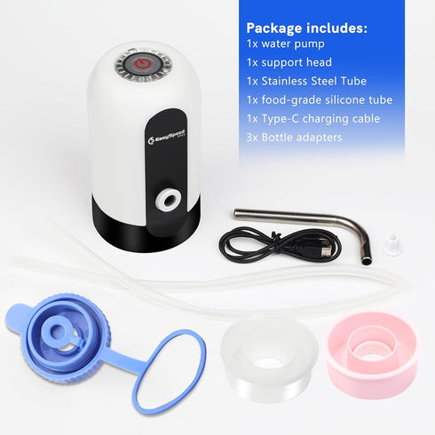 5 3 (1, 2, 3, 4, 5 Water Dispenser for Gallon Bottle, Portable Electric Water Pump with Adapters Gallon Jugs